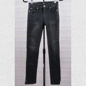 Girls' Hudson Signature Skinny Jeans in Washed Black - 14
